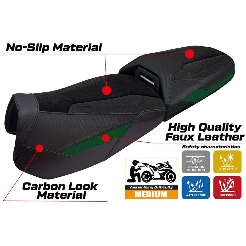 TPZ Italia Seat Cover Specific for BMW R 1300 GS Adventure 2024-2025 Model Haisyn Ultragrip