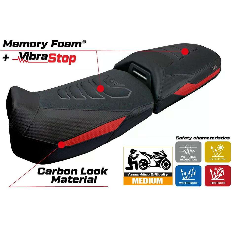 TPZ Italia Seat Cover Specific for BMW R 1300 GS ADVENTURE 2024-2025 Model Ulma Comfort System Plus