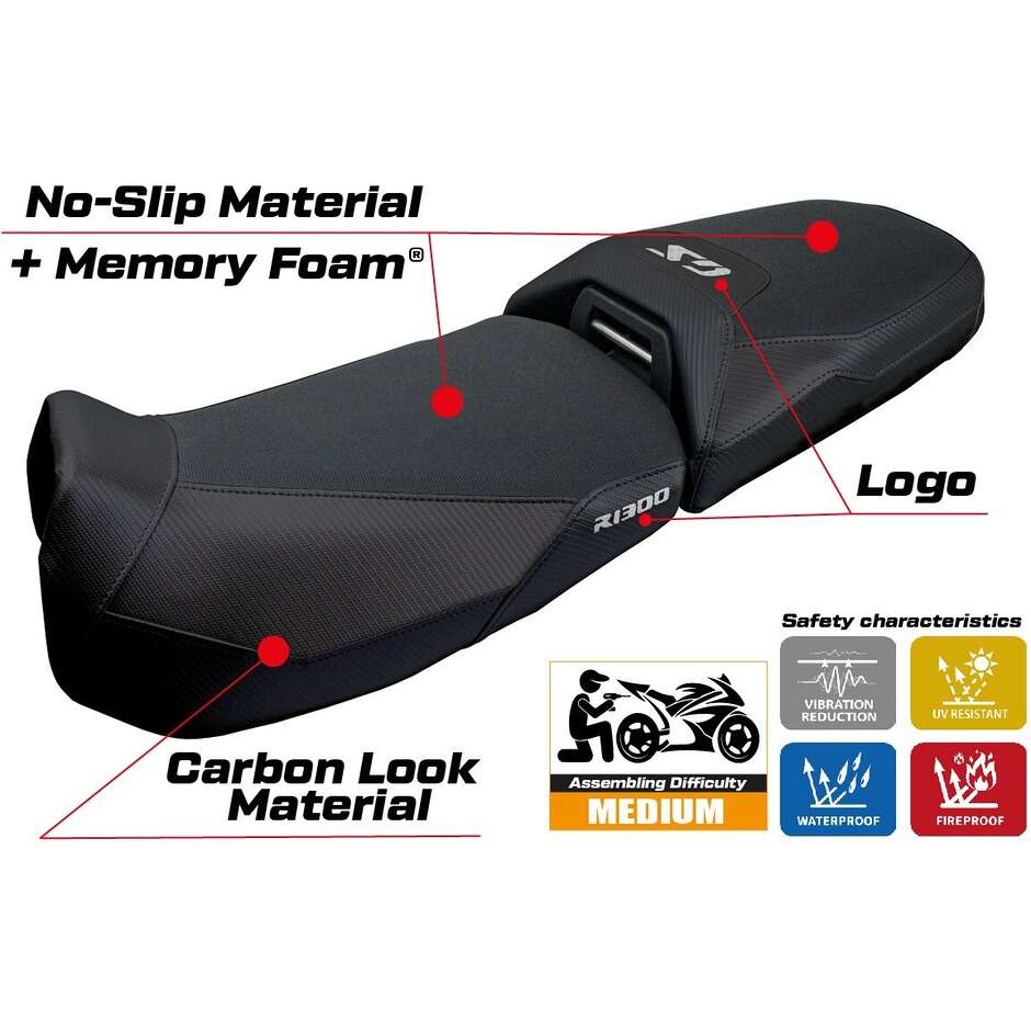 TPZ Italia Seat Cover Specific for BMW R 1300 GS Adventure 2024-2025 Model Ulma Comfort System