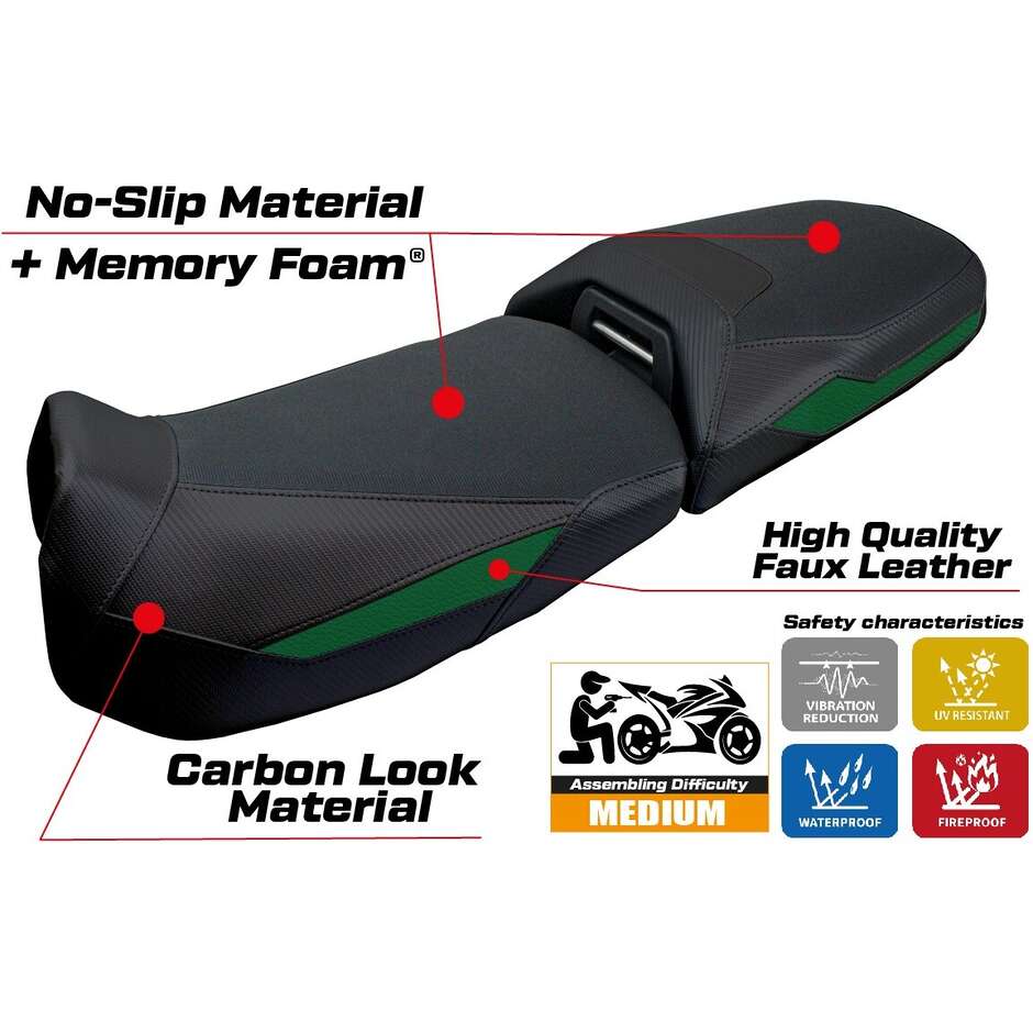 TPZ Italia Seat Cover Specific for BMW R 1300 GS Adventure 2024-2025 Model Ulma Comfort System