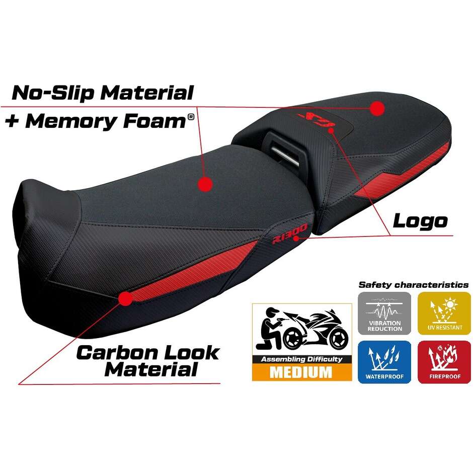 TPZ Italia Seat Cover Specific for BMW R 1300 GS Adventure 2024-2025 Model Ulma Comfort System