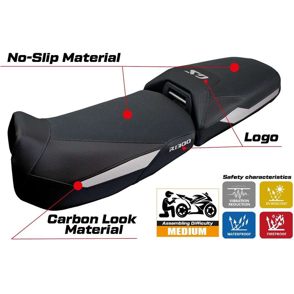TPZ Italia Seat Cover Specific for BMW R 1300 GS Adventure 2024-2025 Ulma Model