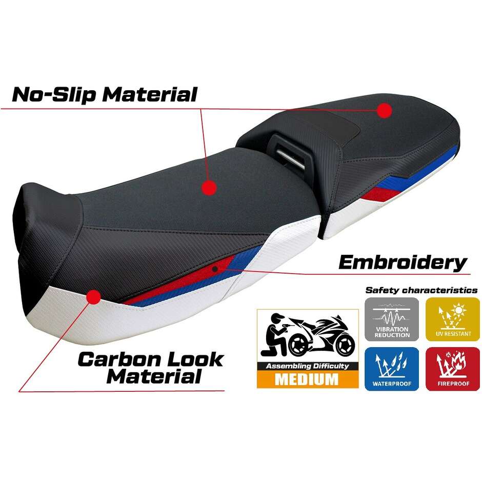 TPZ Italia Seat Cover Specific for BMW R 1300 GS Adventure 2024-2025 Ulma Model