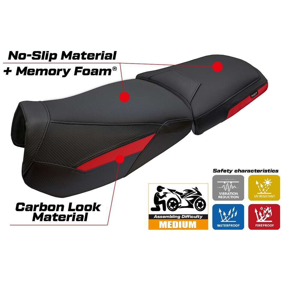 TPZ Italia Seat Cover Specific for BMW R 1300 GS Adventure Trophy 2024-2025 Model Bear Comfort System
