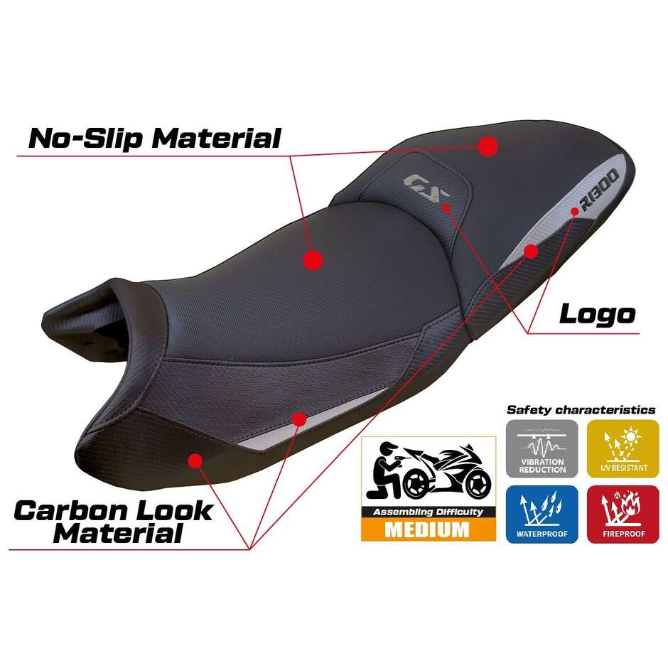 TPZ Italia Seat Cover Specific for BMW R 1300 GS Touring 2023-2025 - Heating Comfort System