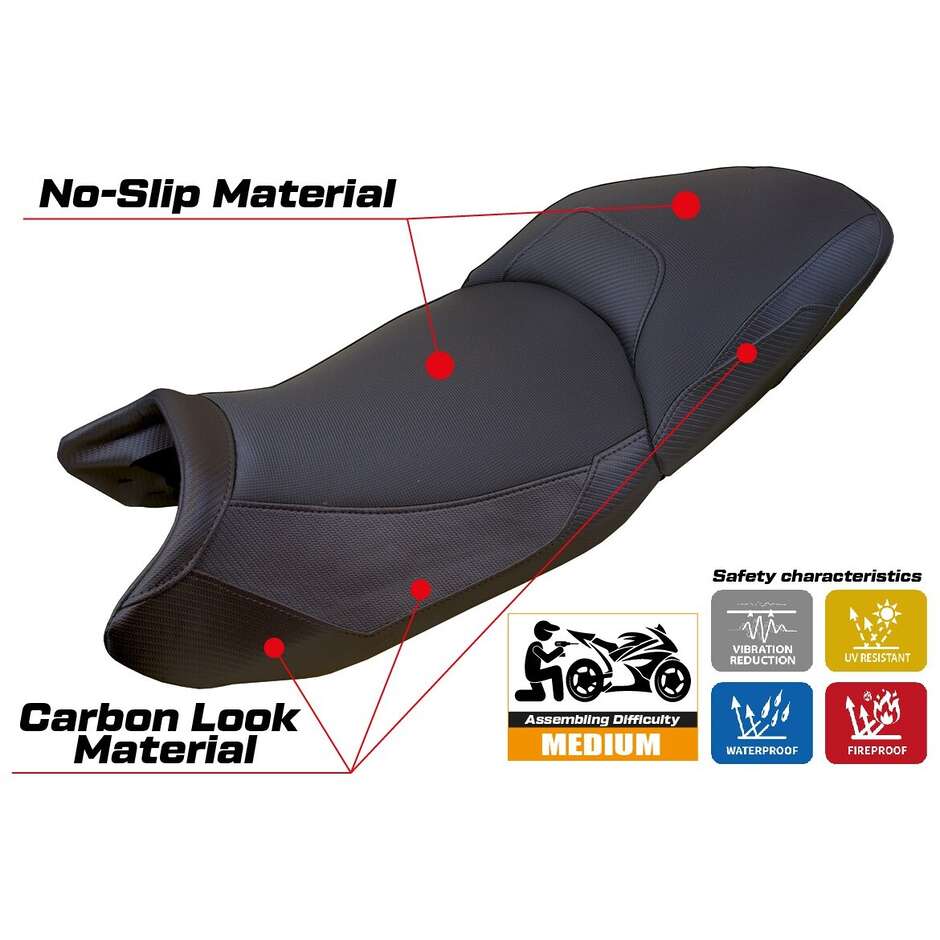 TPZ Italia Seat Cover Specific for BMW R 1300 GS Touring 2023-2025 Model Ahus Comfort System