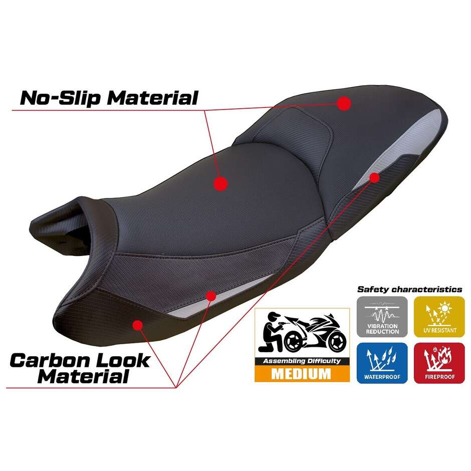 TPZ Italia Seat Cover Specific for BMW R 1300 GS Touring 2023-2025 Model Ahus Comfort System