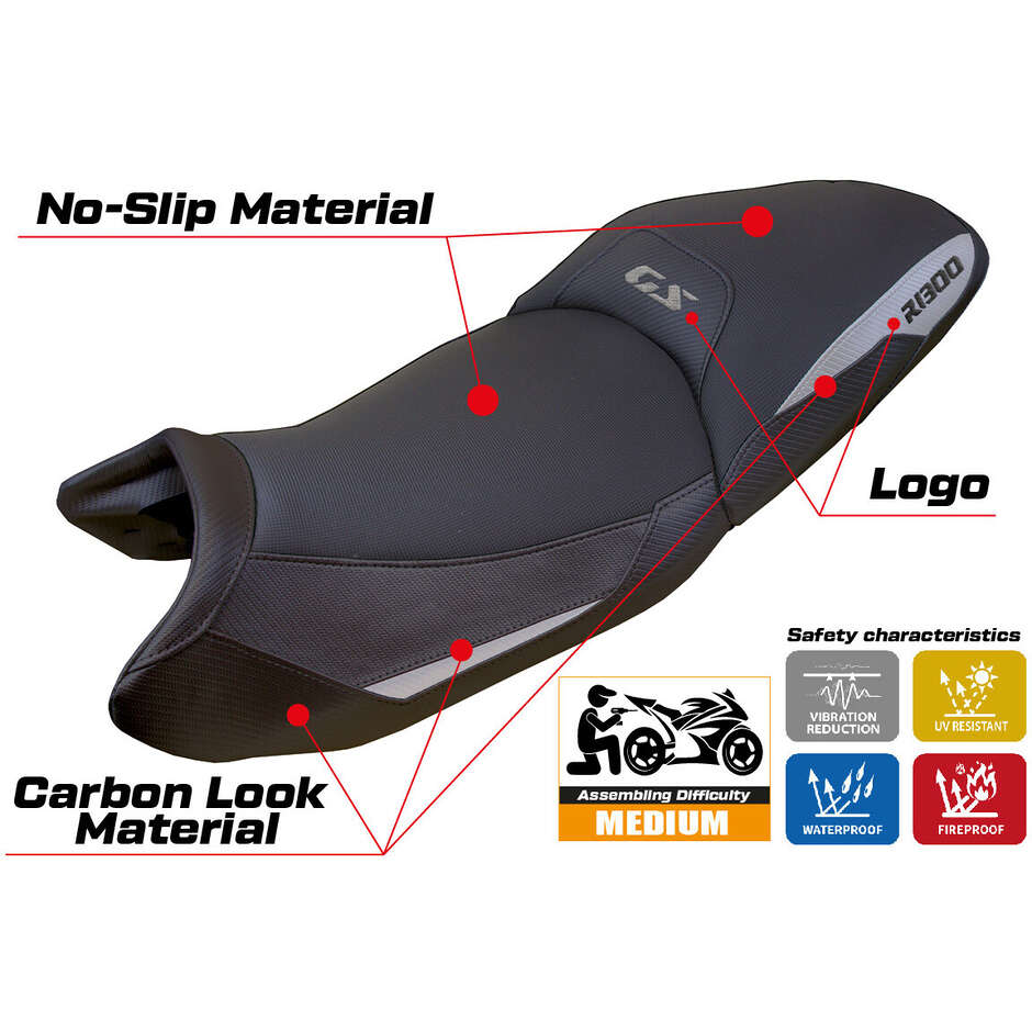 TPZ Italia Seat Cover Specific for BMW R 1300 GS Touring 2023-2025 Model Ahus