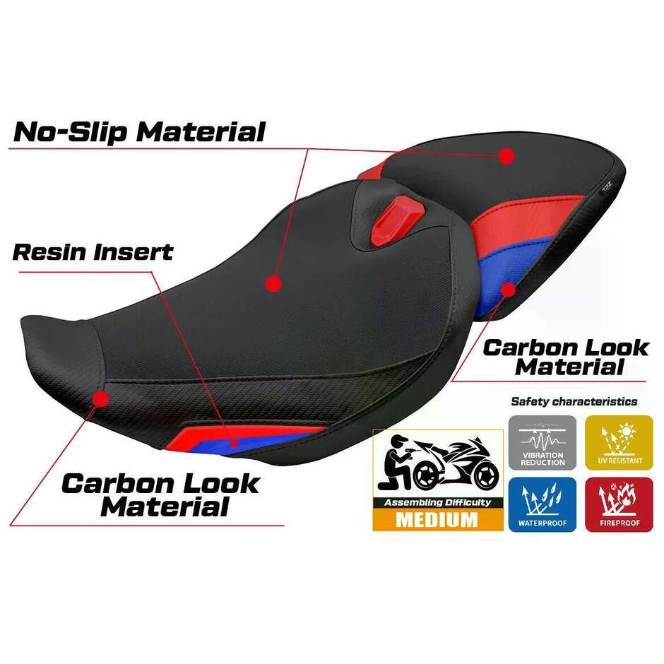 TPZ Italia Seat Cover Specific for BMW R 1300 RS 2025-2026 Model Sohar