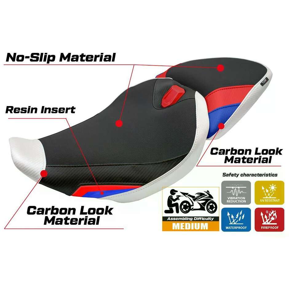 TPZ Italia Seat Cover Specific for BMW R 1300 RS 2025-2026 Model Sohar