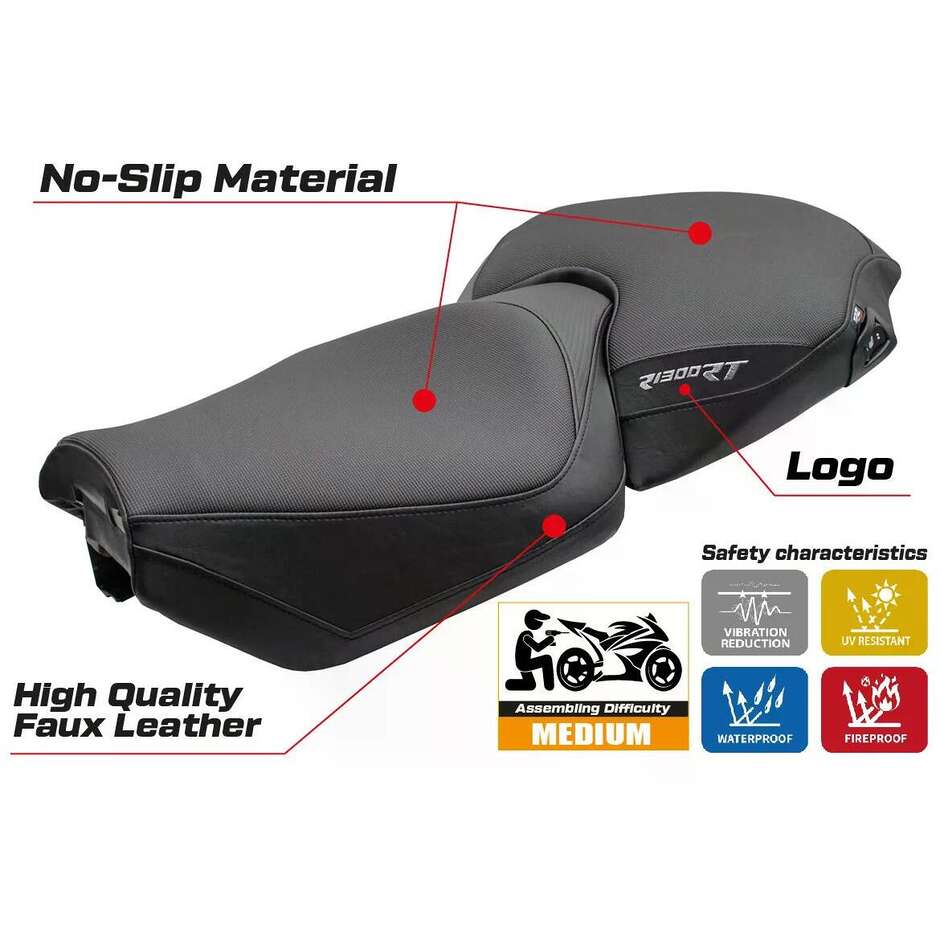 TPZ Italia Seat Cover Specific for BMW R 1300 RT 2025 Bethel Model