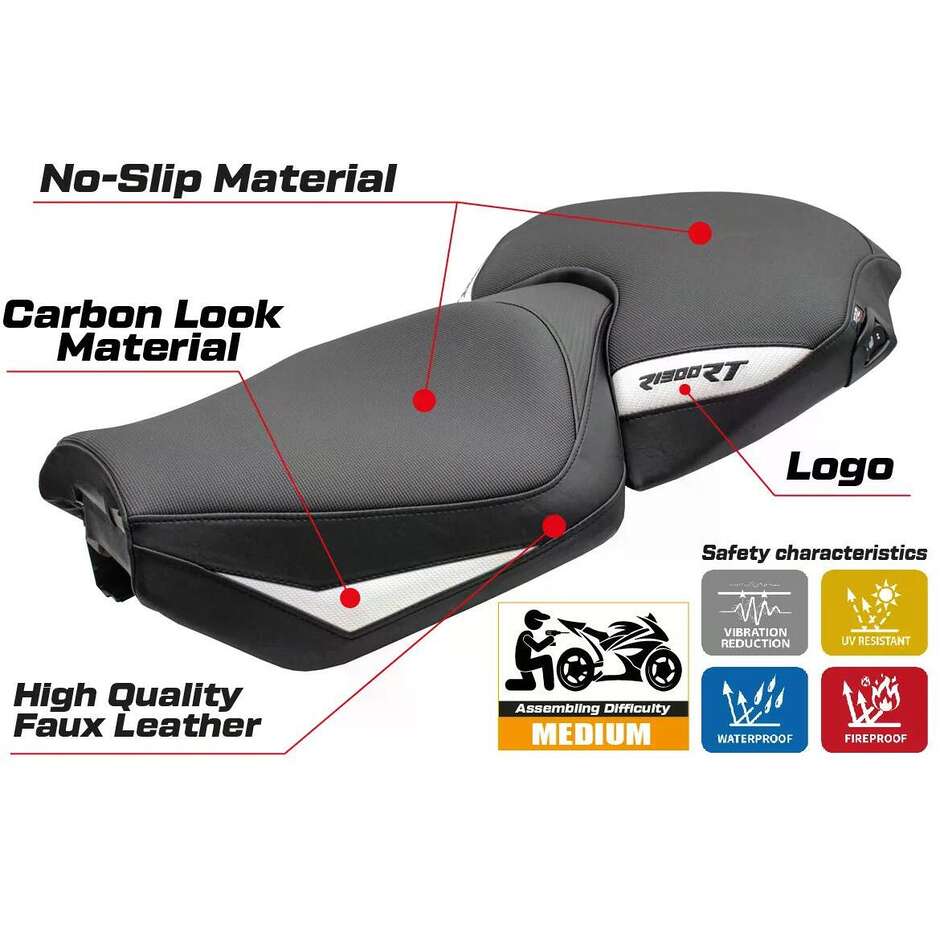 TPZ Italia Seat Cover Specific for BMW R 1300 RT 2025 Bethel Model