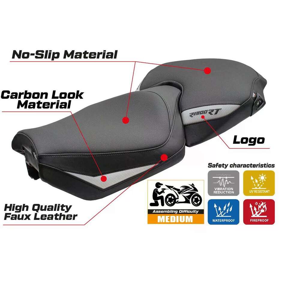 TPZ Italia Seat Cover Specific for BMW R 1300 RT 2025 Bethel Model