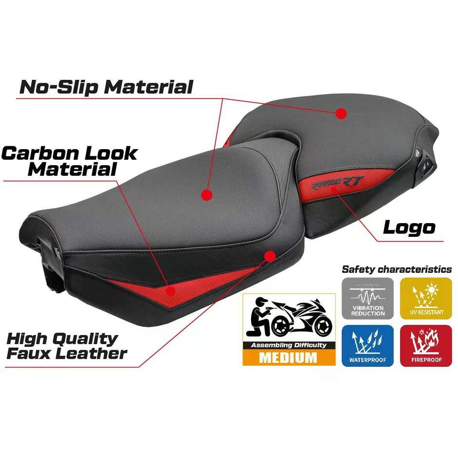 TPZ Italia Seat Cover Specific for BMW R 1300 RT 2025 Bethel Model