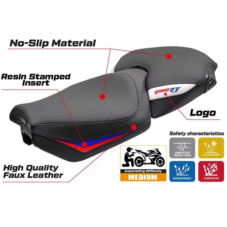 TPZ Italia Seat Cover Specific for BMW R 1300 RT 2025 Bethel Model