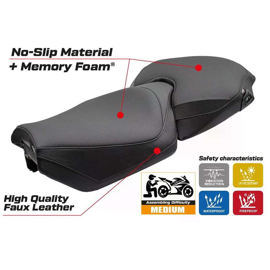 TPZ Italia Seat Cover Specific for BMW R 1300 RT 2025 Model Bethel Comfort System