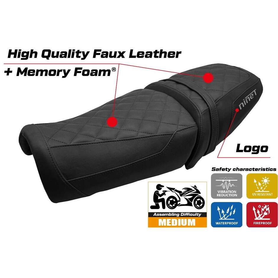 TPZ Italia Seat Cover Specific for BMW R12 NINE T 2025 Model Ninette Comfort System