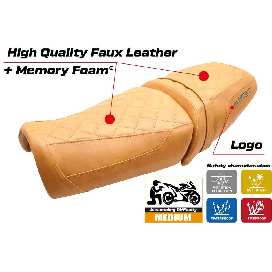 TPZ Italia Seat Cover Specific for BMW R12 NINE T 2025 Model Ninette Comfort System