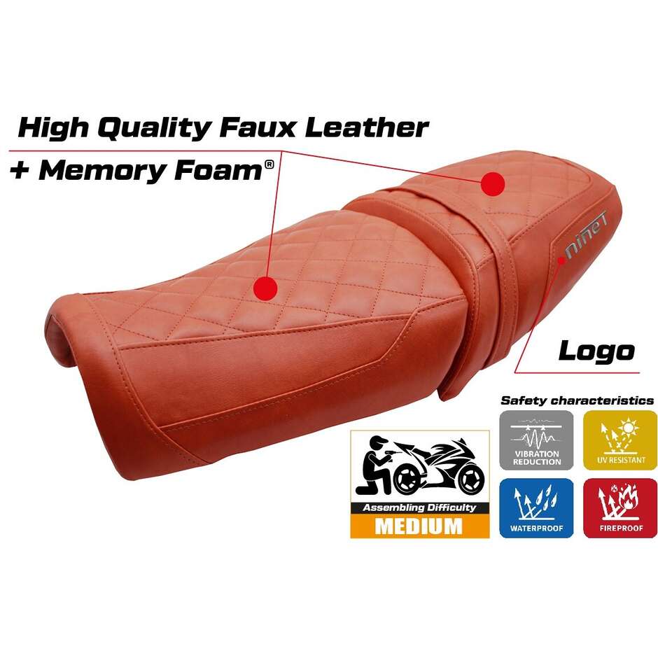 TPZ Italia Seat Cover Specific for BMW R12 NINE T 2025 Model Ninette Comfort System