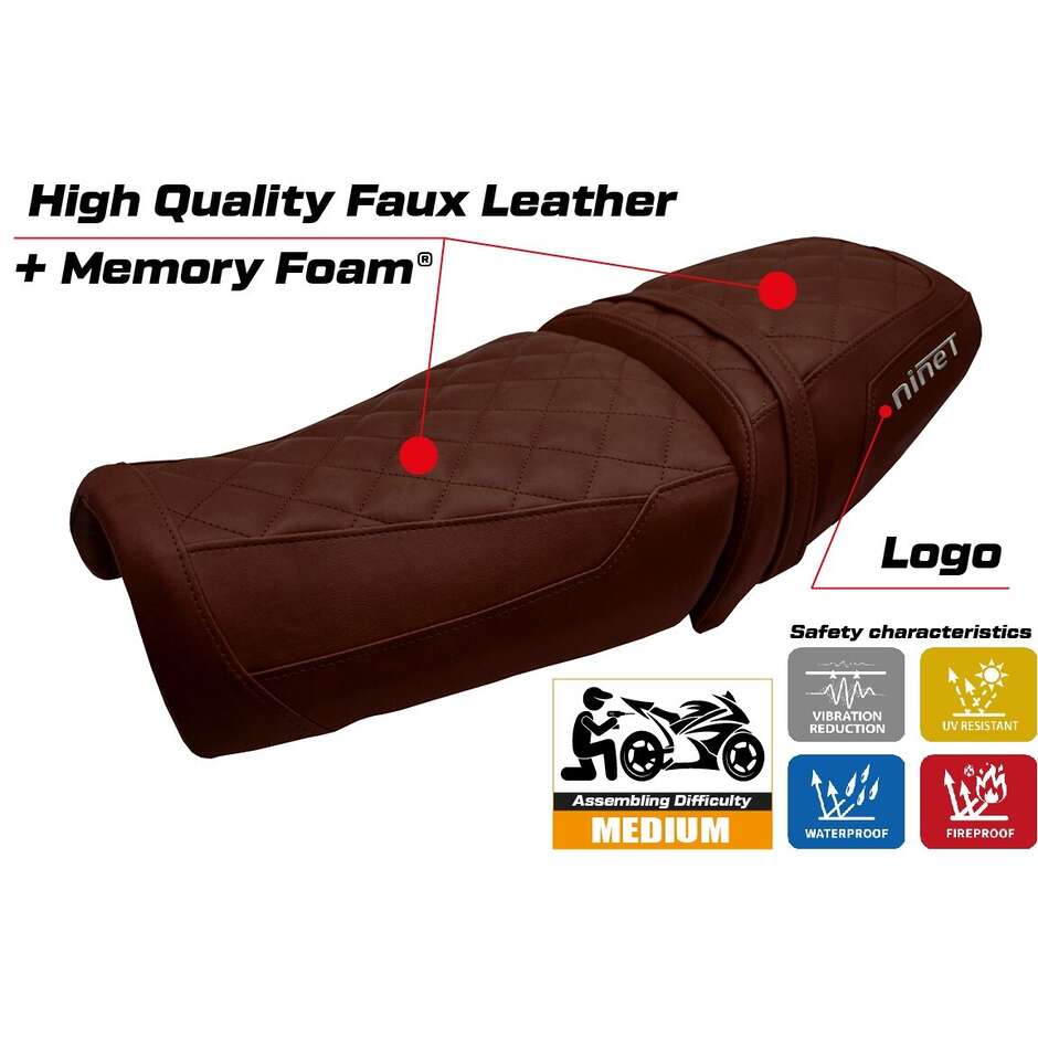TPZ Italia Seat Cover Specific for BMW R12 NINE T 2025 Model Ninette Comfort System