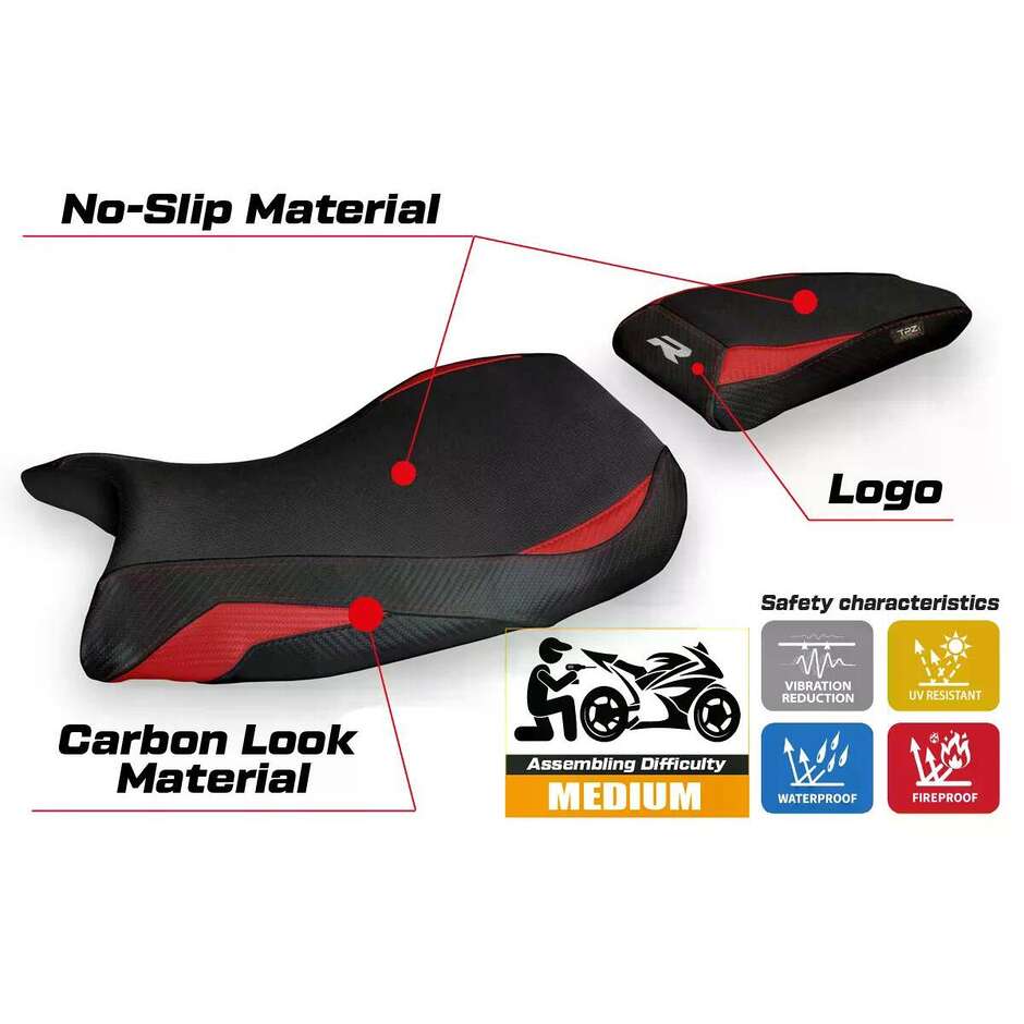 TPZ Italia Seat Cover Specific for BMW S 1000 R 20212025 Petra Model