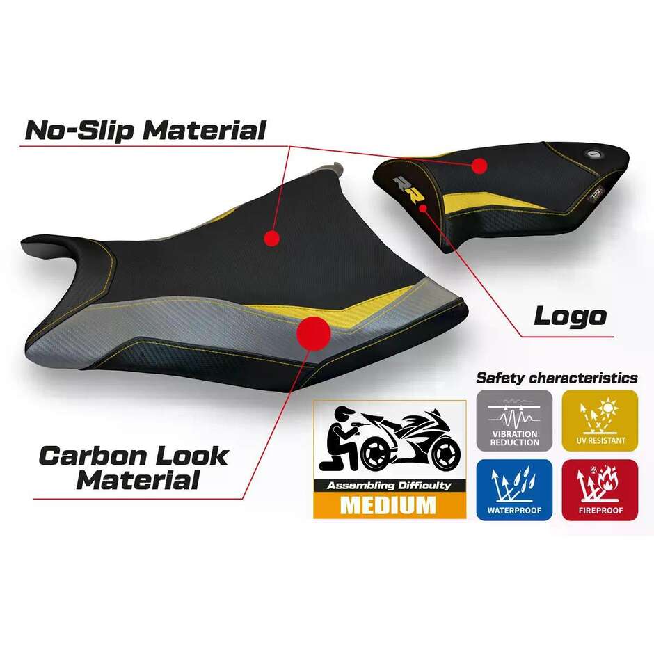 TPZ Italia Seat Cover Specific for BMW S 1000 RR 2009 2011 Model Alabama Special Color