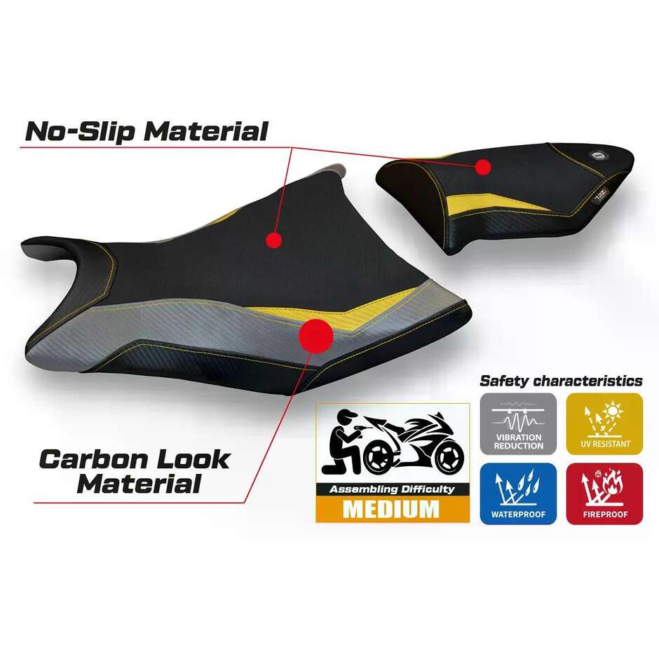 TPZ Italia Seat Cover Specific for BMW S 1000 RR 2009 2011 Model Alabama Special Color