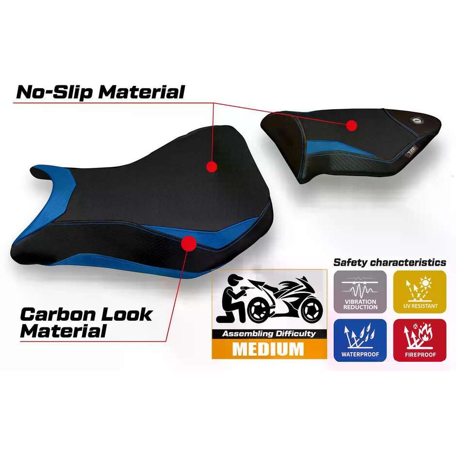 TPZ Italia Seat Cover Specific for BMW S 1000 RR 2012 2014 Model Baku 2