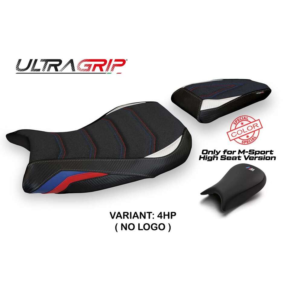 TPZ Italia Seat Cover Specific for BMW S 1000 RR MSport 2019-2025 Model Edige 1 Ultragrip