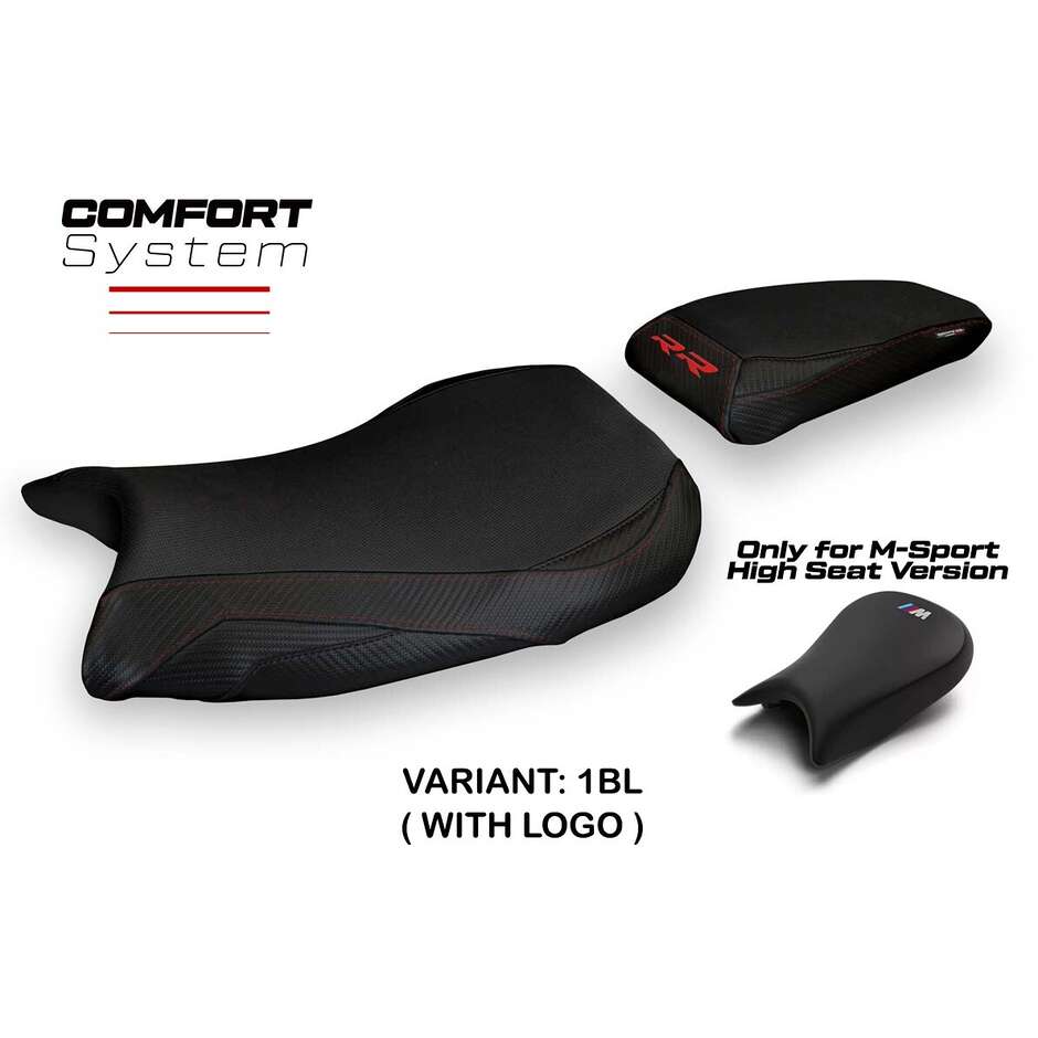 TPZ Italia Seat Cover Specific for BMW S 1000 RR MSport 2019-2025 Model Ganja 1 Comfort System