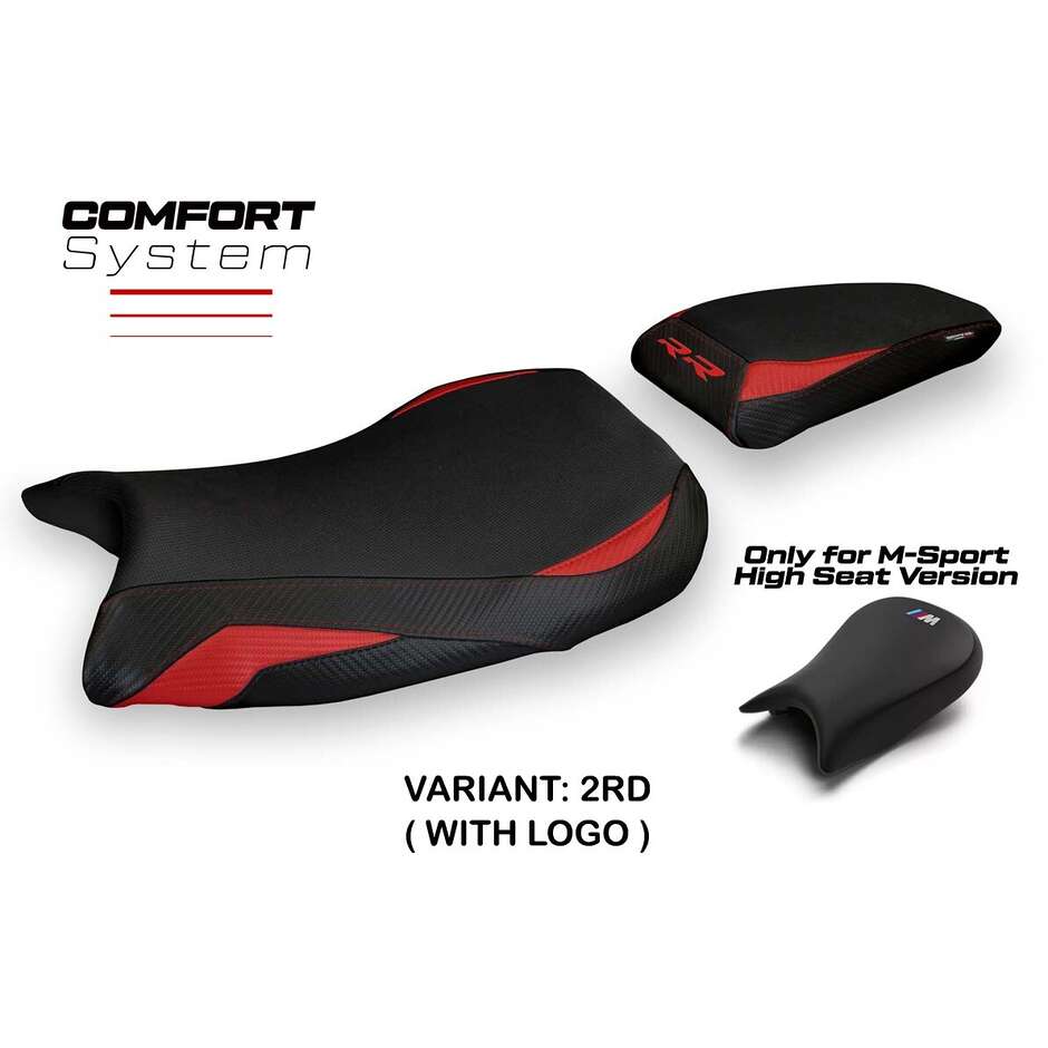 TPZ Italia Seat Cover Specific for BMW S 1000 RR MSport 2019-2025 Model Ganja 1 Comfort System