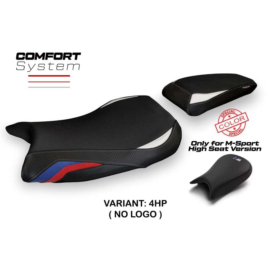TPZ Italia Seat Cover Specific for BMW S 1000 RR MSport 2019-2025 Model Ganja 1 Comfort System