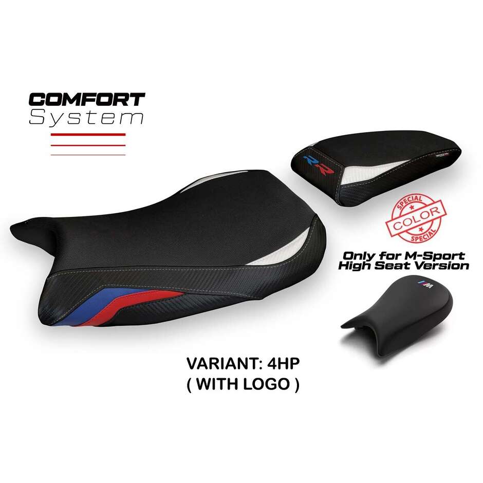 TPZ Italia Seat Cover Specific for BMW S 1000 RR MSport 2019-2025 Model Ganja 1 Comfort System