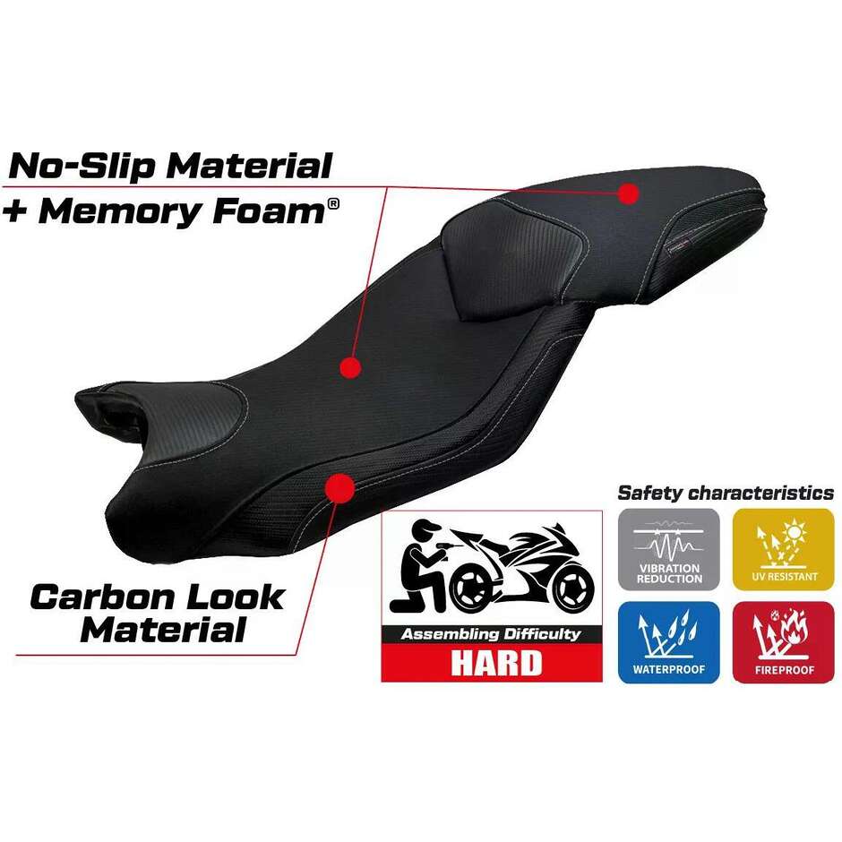 TPZ Italia Seat Cover Specific for BMW S 1000 XR 2015 2019 Model Ardea Comfort System