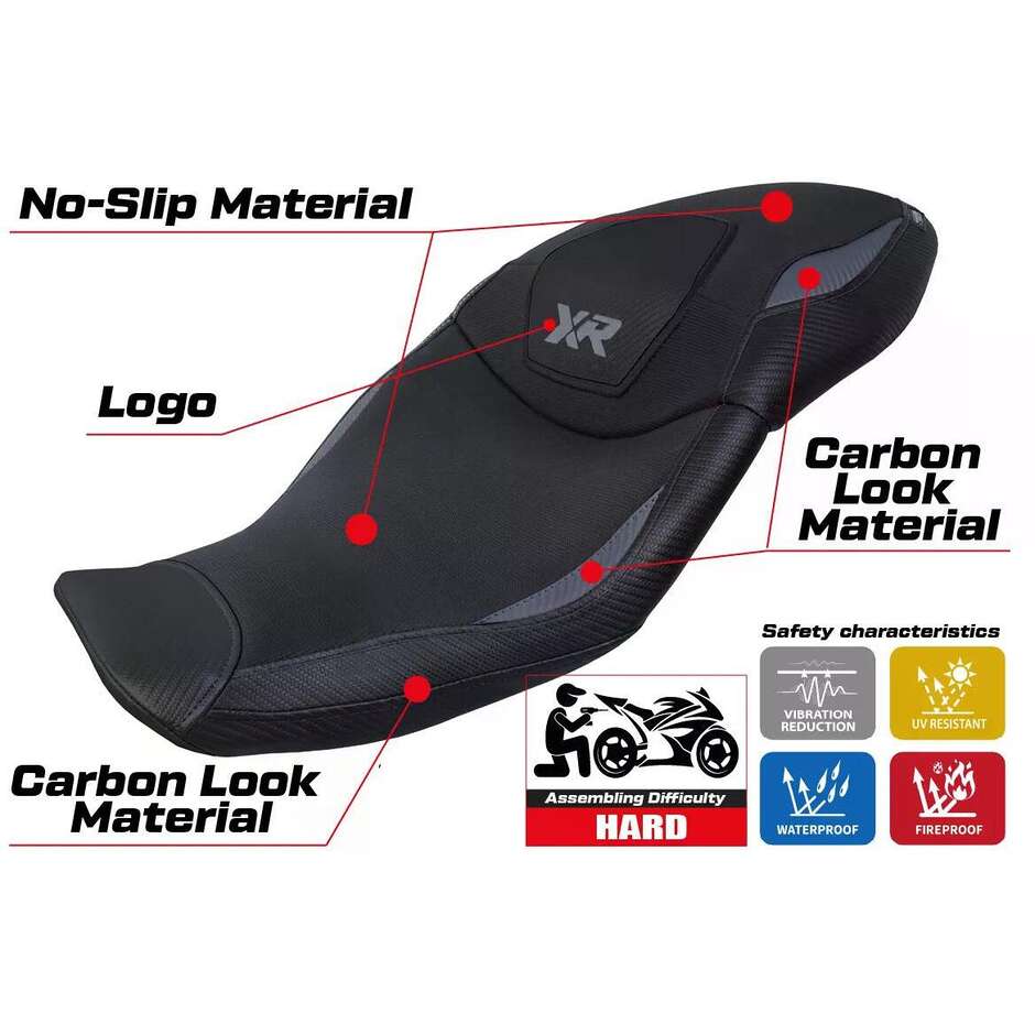 TPZ Italia Seat Cover Specific for BMW S 1000 XR 2020 2023 Dresden Model