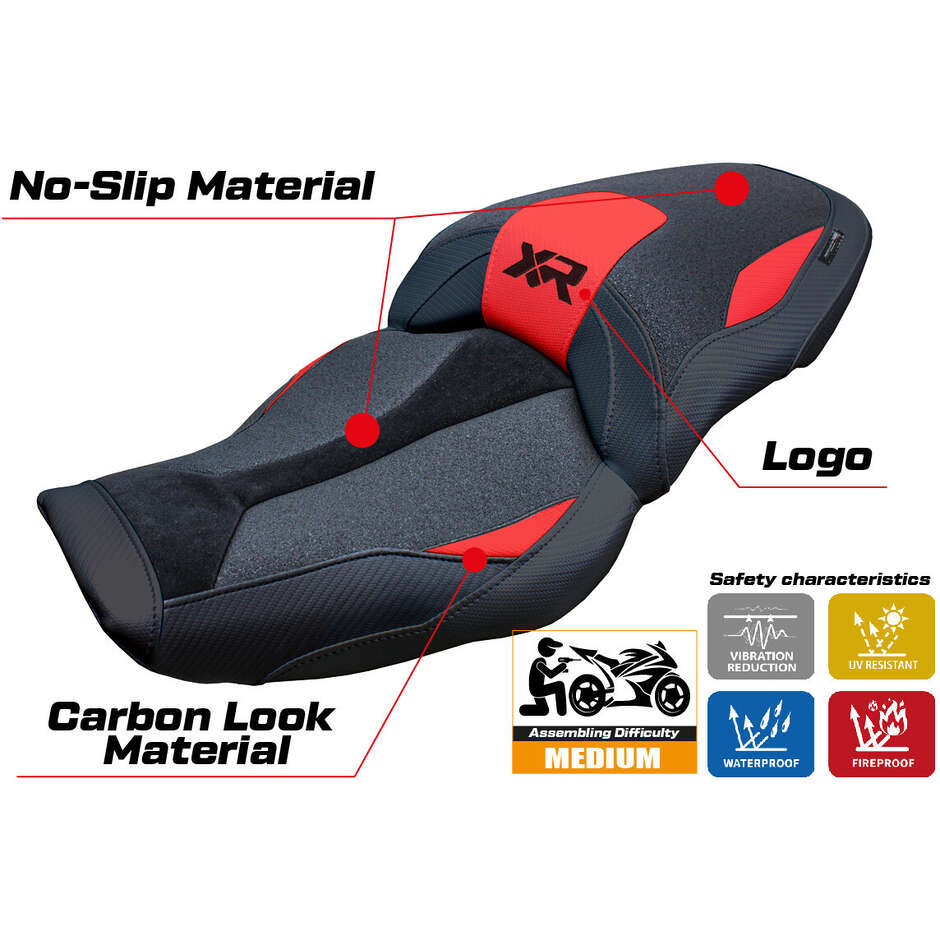TPZ Italia Seat Cover Specific for BMW S 1000 XR 20242025 Linz Ultragrip Model
