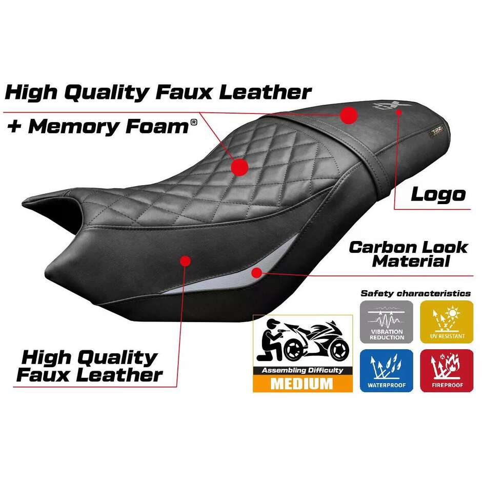 TPZ Italia Seat Cover Specific for CF Moto 700 CLX 20212025 Model Bafia Comfort System