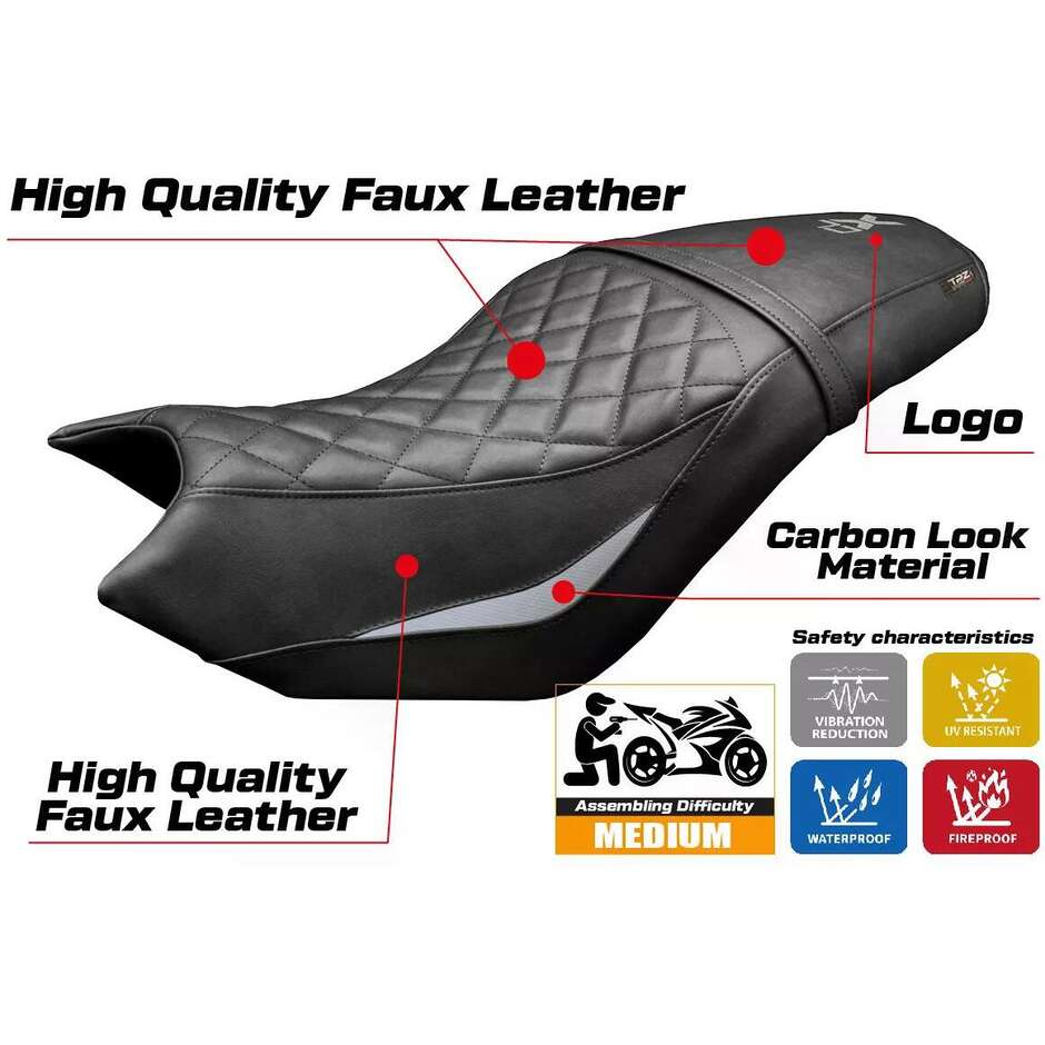TPZ Italia Seat Cover Specific for CF Moto 700 CLX 20212025 Model Bafia