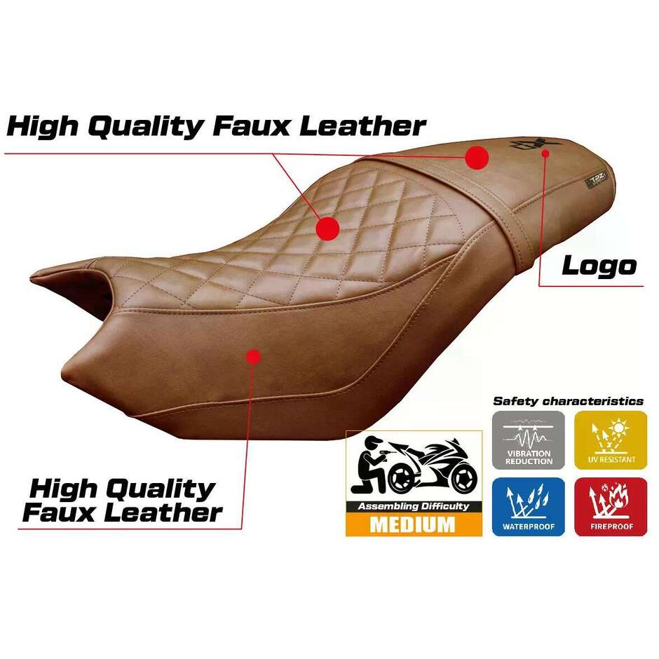 TPZ Italia Seat Cover Specific for CF Moto 700 CLX 20212025 Model Bafia