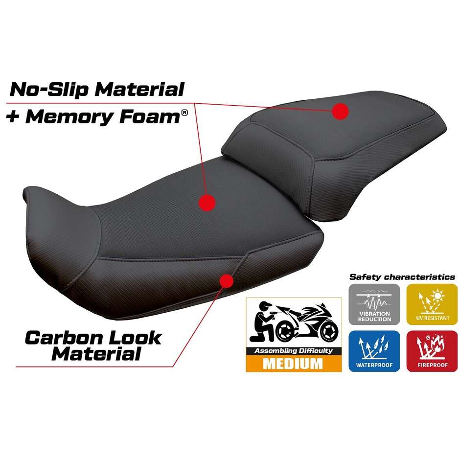 TPZ Italia Seat Cover Specific for CF Moto 800 MT Explorer 20222025 Model Fira Comfort System