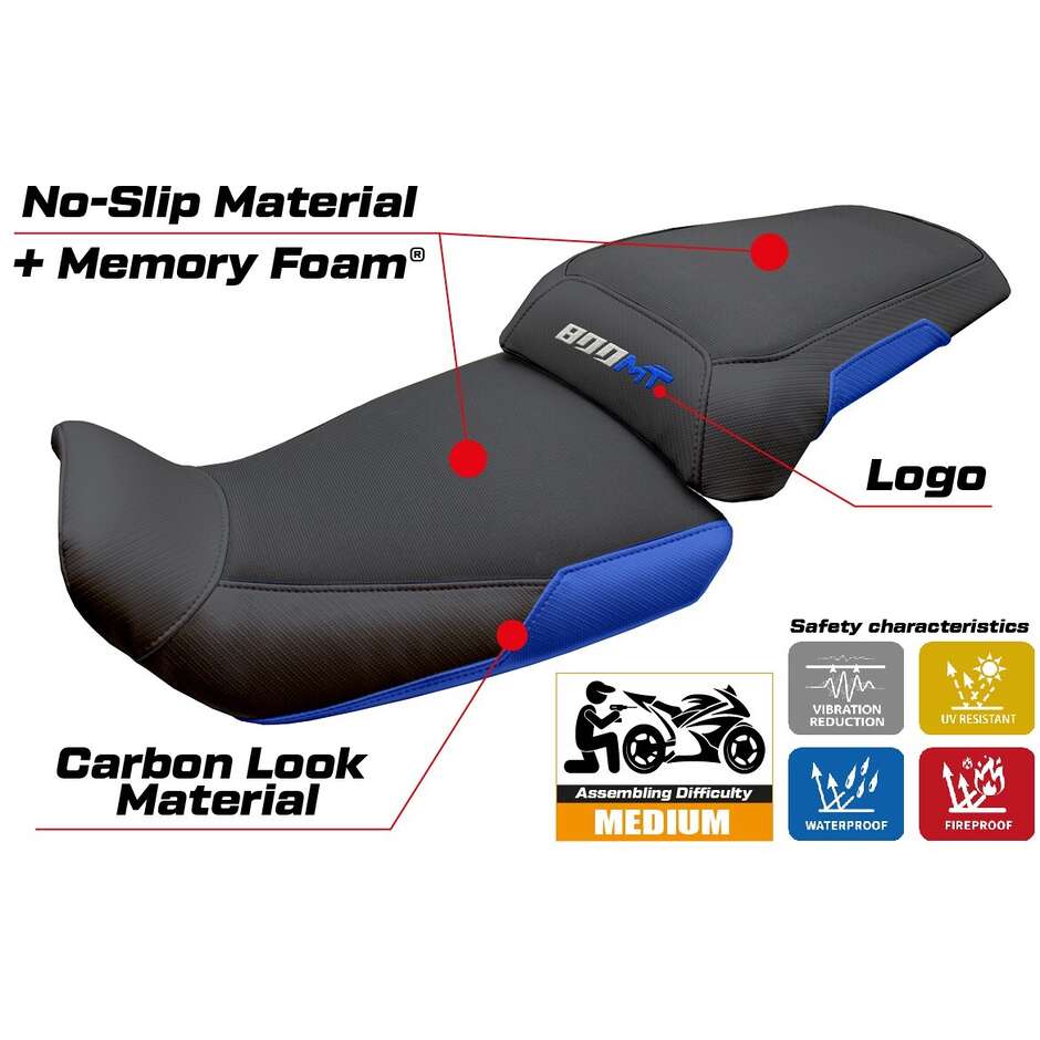 TPZ Italia Seat Cover Specific for CF Moto 800 MT Sport 20222025 Model Fira Comfort System