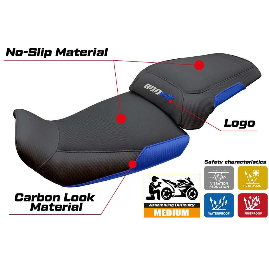 TPZ Italia Seat Cover Specific for CF Moto 800 MT Touring 20222025 Fira Model
