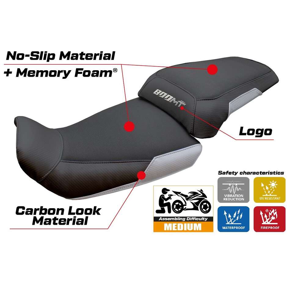 TPZ Italia Seat Cover Specific for CF Moto 800 MT Touring 20222025 Model Fira Comfort System