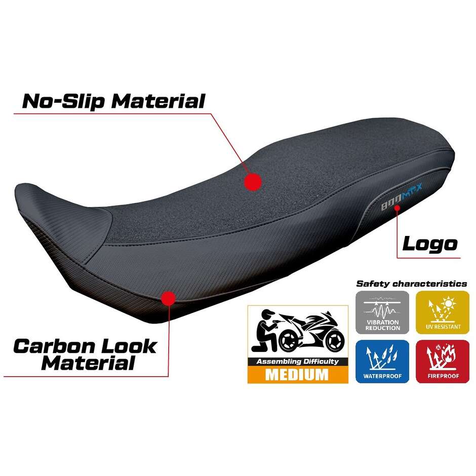 TPZ Italia Seat Cover Specific for CF Moto 800 MTX 2025 Model Poulx Ultragrip