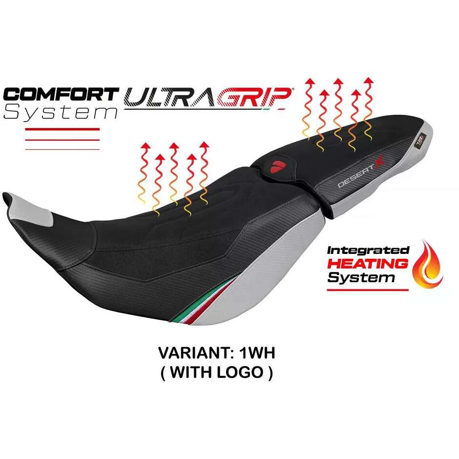 TPZ Italia Seat Cover Specific for Ducati DesertX 20222025 Heating Comfort System