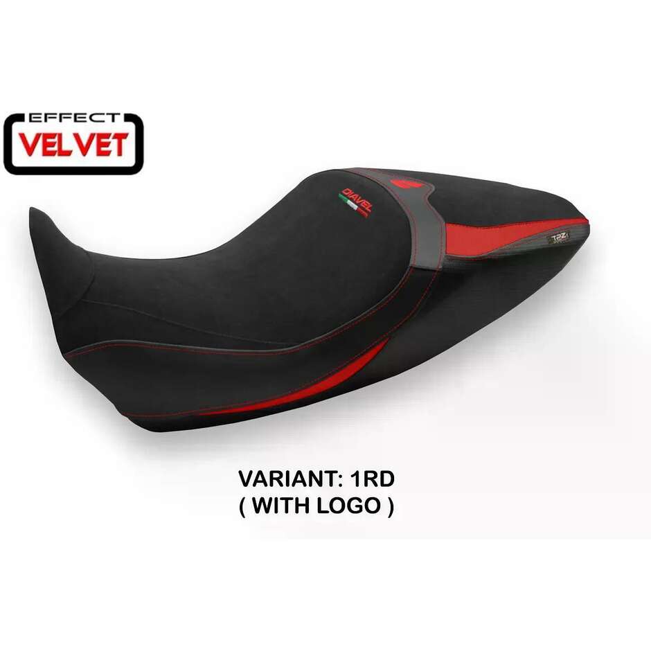 TPZ Italia Seat Cover Specific for Ducati Diavel 1260 2019 2022 Model Saranda 1 Velvet