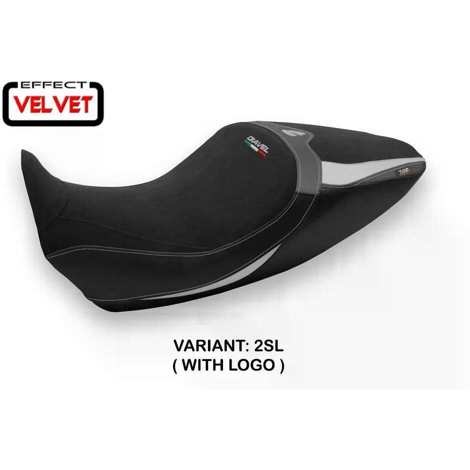 TPZ Italia Seat Cover Specific for Ducati Diavel 1260 2019 2022 Model Saranda 1 Velvet