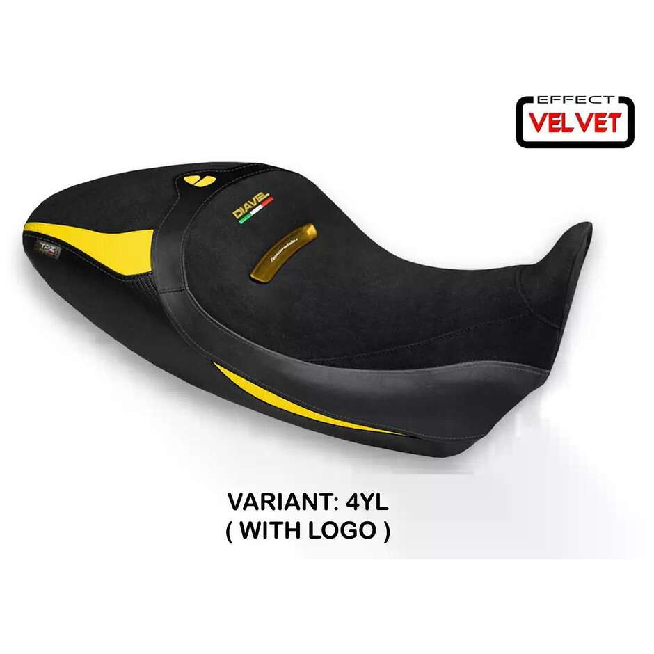 TPZ Italia Seat Cover Specific for Ducati Diavel 1260 S 2019 2022 Model Braila 1 Velvet