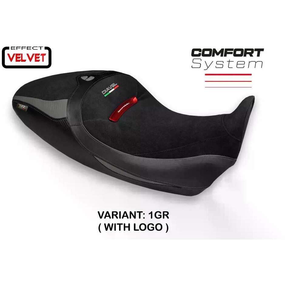 TPZ Italia Seat Cover Specific for Ducati Diavel 1260 S 2019 2022 Model Costanza 1 Velvet Comfort System