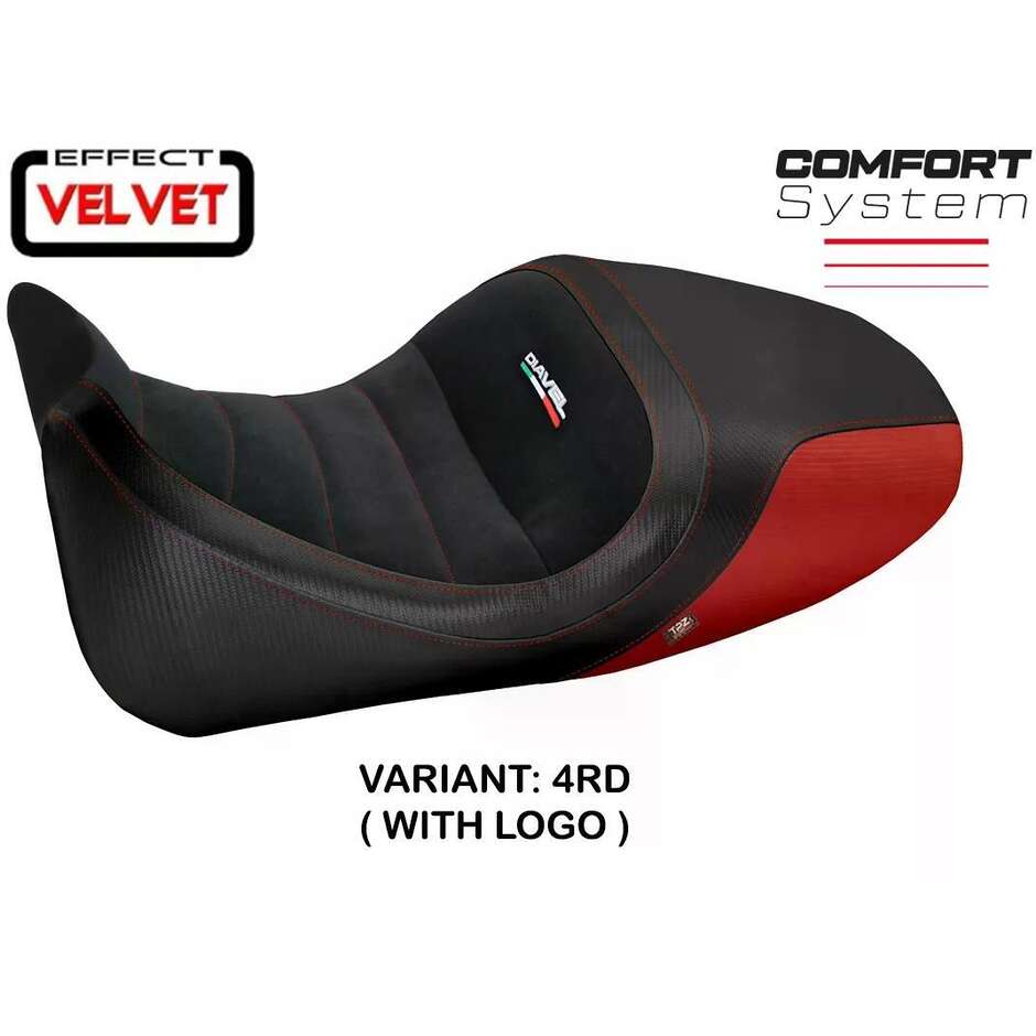 TPZ Italia Seat Cover Specific for Ducati Diavel 2014 2018 Model Imola 1 Velvet Comfort System